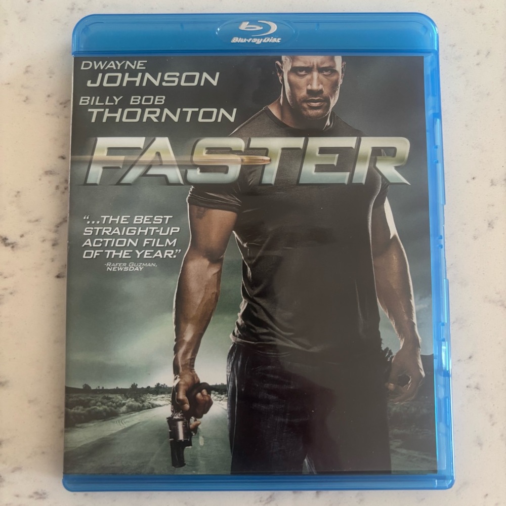 Faster Blu-ray (2010) Dwayne Johnson The Rock Billy Bob Thornton - Like New